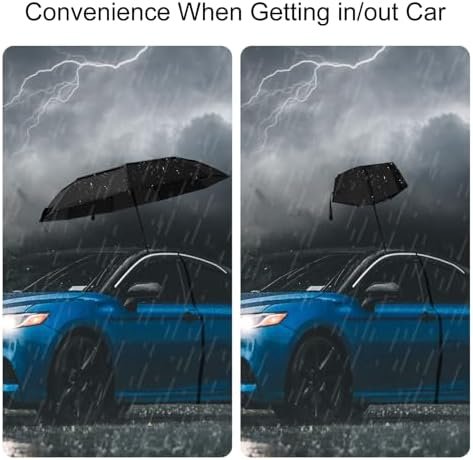 TradMall Travel Umbrella, 42/45 Inches Double Vented Canopy Windproof Automatic Strong Compact Folding Umbrellas for Rain Women and Men - Image 6