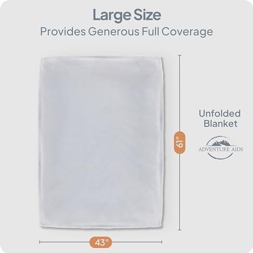 Travel Blanket & Pillow Set - Ultra Soft 2 in 1 Blanket with Cozy Hand & Feet Pouches Zip into Plush Pillows - Large Size Wraps You in Warmth on Airplanes - Luggage Sleeve & Backpack Clip (Gray) - Image 8