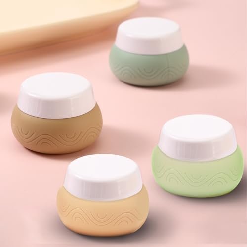 DHQH Travel Containers for Toiletries 4Pack 1oz TSA Approved Travel Size Containers, Silicone Travel Jars with Lids Leak-proof Travel Essentials for Cosmetic Face Body Cream - Image 6