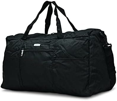 Samsonite Foldaway Packable Duffel Bag, Black, Medium - Image 7