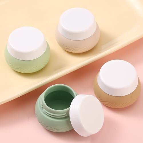 DHQH Travel Containers for Toiletries 4Pack 1oz TSA Approved Travel Size Containers, Silicone Travel Jars with Lids Leak-proof Travel Essentials for Cosmetic Face Body Cream - Image 5