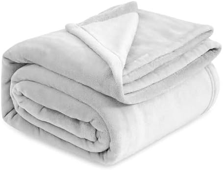 Soft Blanket - Lightweight Breathable Warm Cozy Plush Travel Blanket for Pets - Nimbus Cloud Grey - 30x40 Inches