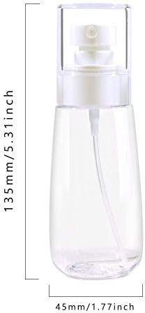 Spray Bottle Travel Size,100ml/3oz Fine Mist Hairspray Bottle for Essential Oils, Empty Airless Makeup Face Spray Bottle Clear Refillable Travel Containers for Cosmetic Skincare Perfume - Image 6