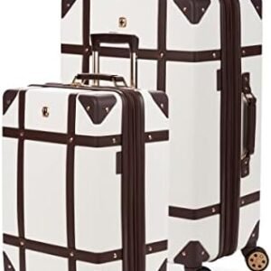 SwissGear 7739 Hardside Luggage Trunk with Spinner Wheels, White, 2-Piece Set (19/26)