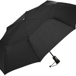 ShedRain WindPro - Vented Auto Open Auto Close Portable Compact Travel Umbrella for Rain and Wind with Teflon