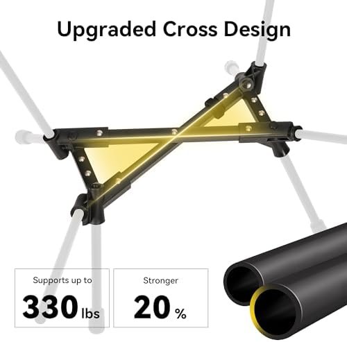 Ultralight Camping Chair, Portable Folding Backpacking Chair, Compact Camping Chair with Carry Bag for Outdoor Camp Hiking Backpack Beach Travel (Black) - Image 5