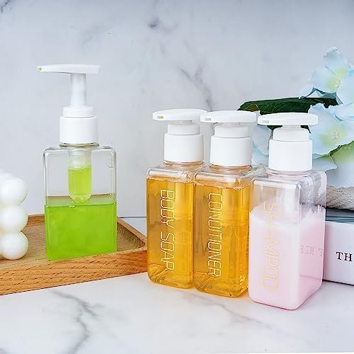 Travel Bottles Travel Accessories Toiletries 4 Pack 3.7oz/110ml Travel Shampoo And Conditioner Bottles Empty Plastic Pump Bottle Dispenser Travel Size containers travel essentials - Image 6