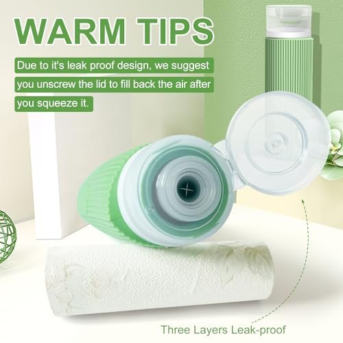 Travel Bottles for Toiletries, 3.4 oz Travel Bottles TSA Approved BPA Free Leak Proof Silicone Travel Toiletry Bottles Portable Travel Essentials for Shampoo Conditioner Lotion (4 Pack) - Image 2