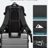 HOMIEE Travel Backpack Carry on Luggage Flight Approved, 40L Expandable Laptop Backpack for Men Women, Extra Large Suitcase Waterproof Rucksack Weekender Bag, Black - Image 5