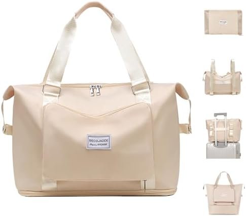 Travel Bag for Women Carry On Bag with Wet Compartment Travel Duffle Bag for Weekender Overnight Travel Essentials