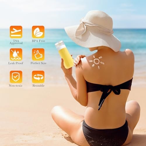 Stocking Stuffers for Women, 2024 Christmas Gifts for Her, 16 Pack Travel Bottles Set for Toiletries, Leak Proof, TSA Approved 2.9oz for Conditioner, Lotion, Shampoo & Body Wash - Image 7