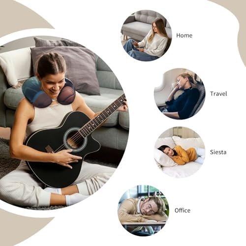 Travel Pillow Funny Raccoon Basketball Neck Rest Soft Comfortable Travel Neck Pillow U-Shaped Memory Foam Sleeping Rest Cushion Travel Accessories for Airplane Car and Office - Image 8