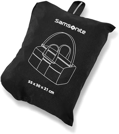 Samsonite Foldaway Packable Duffel Bag, Black, Medium - Image 6