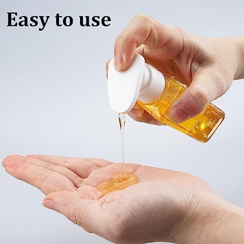 Travel Bottles Travel Accessories Toiletries 4 Pack 3.7oz/110ml Travel Shampoo And Conditioner Bottles Empty Plastic Pump Bottle Dispenser Travel Size containers travel essentials - Image 4