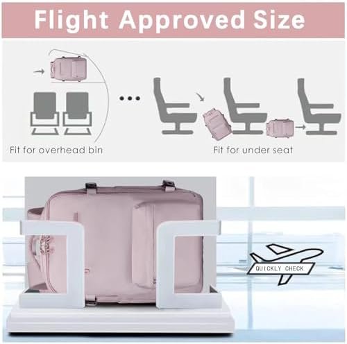 SHRRADOO Travel Laptop Backpack for Women, Casual Work Bag 17inch College High School Laptop Backpack Airline Approved Backpack Hiking Business Nurse Bag Casual Daypack for Weekender - Image 6