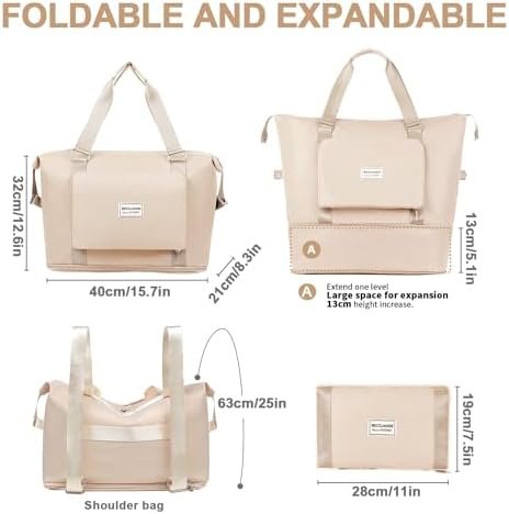 Travel Bag for Women Carry On Bag with Wet Compartment Travel Duffle Bag for Weekender Overnight Travel Essentials - Image 4