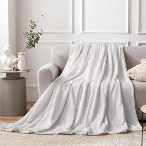 Soft Blanket - Lightweight Breathable Warm Cozy Plush Travel Blanket for Pets - Nimbus Cloud Grey - 30x40 Inches - Image 2