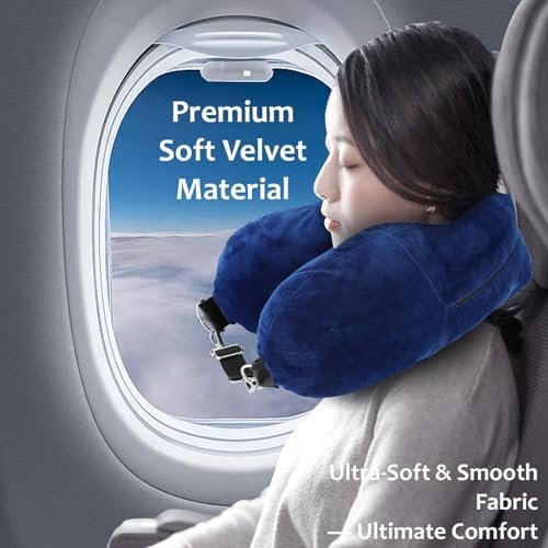Kunyi's Travel Pillow You Stuff with Clothes As Carry-On Luggage Fits 5 Days of Travel Essentials Transformable Multifunctional Luggage Neck Pillowcase Soft Plush Stuff-able - Image 3