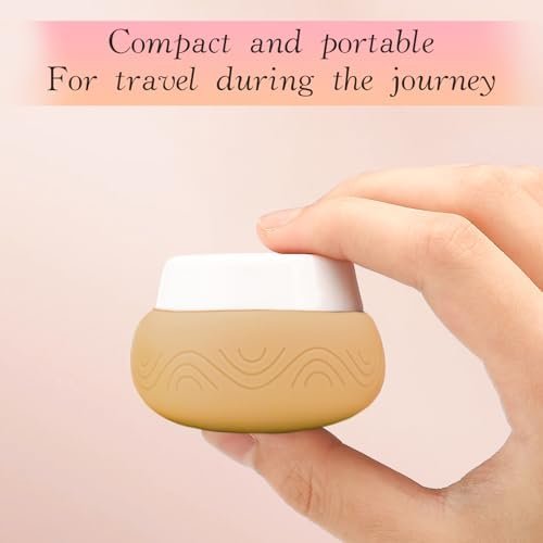 DHQH Travel Containers for Toiletries 4Pack 1oz TSA Approved Travel Size Containers, Silicone Travel Jars with Lids Leak-proof Travel Essentials for Cosmetic Face Body Cream - Image 4