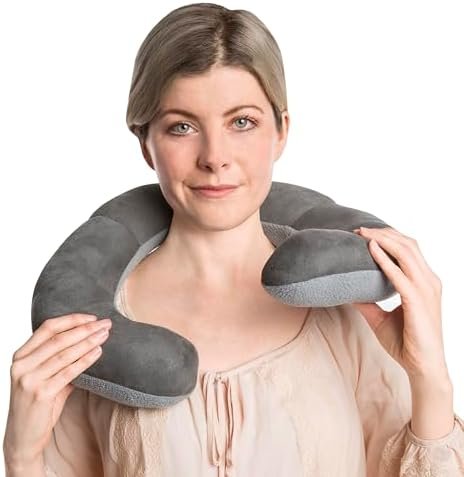 Travelon Deluxe Wrap N' Rest Pillow, Dark Gray/Light Gray, One Size - Image 3