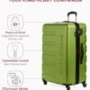 SwissGear 7366 Hardside Expandable Luggage with Spinner Wheels, Green, Checked-Large 27-Inch - Image 3