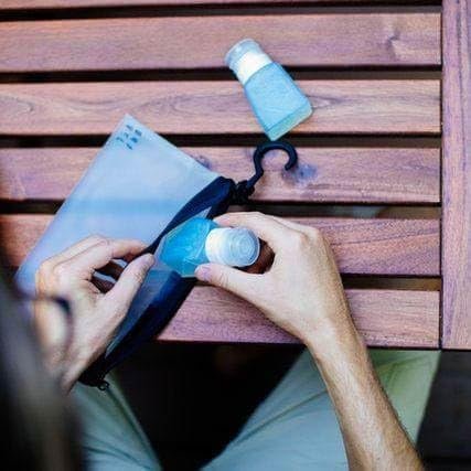 Gravel Travel Bottles TSA Approved 2-Pack 3 Oz Travel Bottles - Leakproof, Squeezable, BPA-Free Travel Bottles for Toiletries includes Label System for Travel Containers (Clear Speckle & Gray Speckle) - Image 8