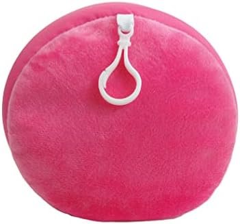 Microbead Bolster Tube Travel Pillow, Compact, Perfect for Plane or Car, Pink - Image 2