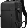 HOMIEE Travel Backpack Carry on Luggage Flight Approved, 40L Expandable Laptop Backpack for Men Women, Extra Large Suitcase Waterproof Rucksack Weekender Bag, Black