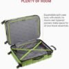 SwissGear 7366 Hardside Expandable Luggage with Spinner Wheels, Green, Checked-Large 27-Inch - Image 6