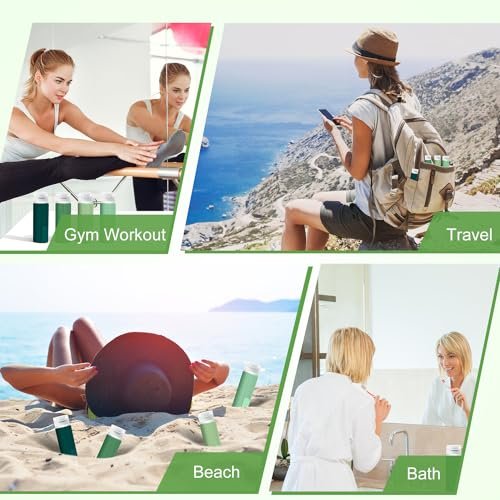 Travel Bottles for Toiletries, 3.4 oz Travel Bottles TSA Approved BPA Free Leak Proof Silicone Travel Toiletry Bottles Portable Travel Essentials for Shampoo Conditioner Lotion (4 Pack) - Image 6