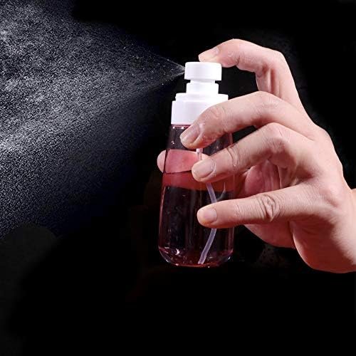 Spray Bottle Travel Size,100ml/3oz Fine Mist Hairspray Bottle for Essential Oils, Empty Airless Makeup Face Spray Bottle Clear Refillable Travel Containers for Cosmetic Skincare Perfume - Image 2