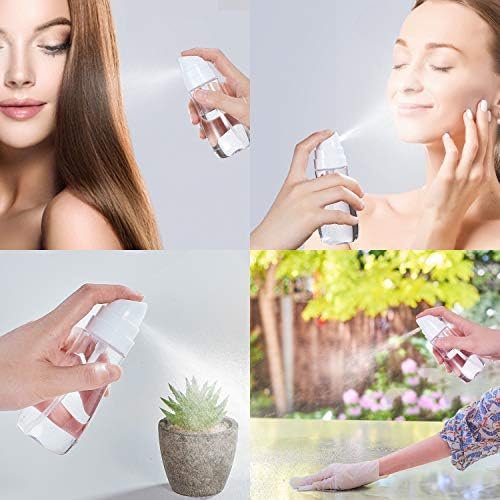 Small Spray Bottle with Fine Mist, 2 Pack 3.4oz/100ml Travel Spray Bottles for Hair and Face, Refillable Spray Bottles for Cleaning Solutions, Perfume, Liquid Cosmetics, Essential Oils TSA Approved - Image 5