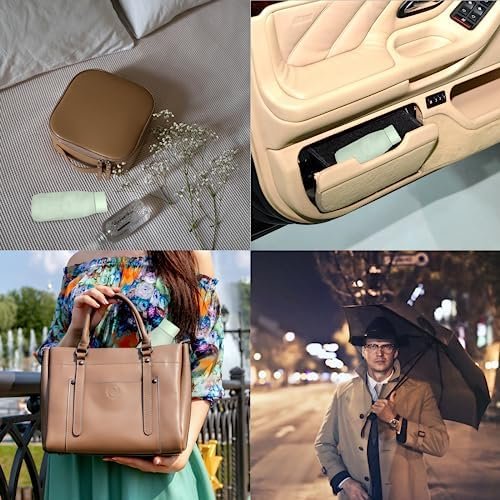 Mini Umbrella for Travel, Small Umbrella for Purse with Case for Sun and Rain, Sun Umbrella with UV Protection, Lightweight & Compact Umbrella for Women Men Kids(Green) - Image 8