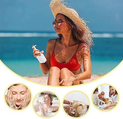 Travel Bottles Travel Accessories Toiletries 4 Pack 3.7oz/110ml Travel Shampoo And Conditioner Bottles Empty Plastic Pump Bottle Dispenser Travel Size containers travel essentials - Image 7