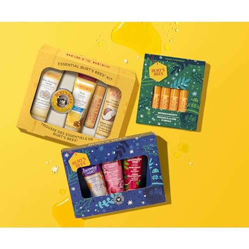 Burt's Bees Christmas Gifts, 5 Stocking Stuffers Products, Everyday Essentials Set - Original Beeswax Lip Balm, Deep Cleansing Cream, Hand Salve, Body Lotion & Coconut Foot Cream, Travel Size - Image 14