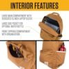 Carhartt 21L, Durable Water-Resistant Pack W/ 15" Laptop Sleeve and Multiple Organizational Compartments, Classic Backpack (Gravel), PFAS Free - Image 3