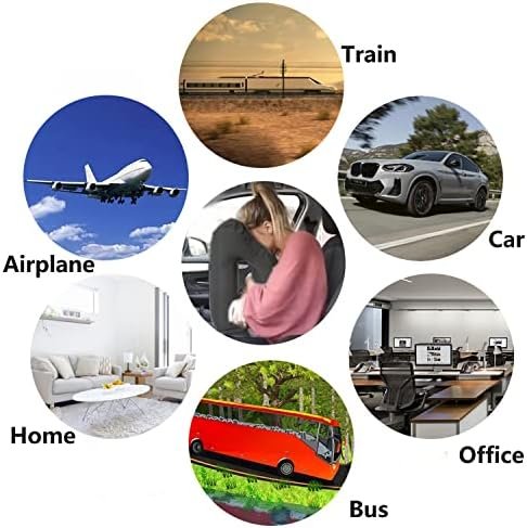 Inflatable Travel Pillow, Inflatable Neck Air Pillow for Sleeping, Support Head, Chin, Neck and Lumbar, Avoid Neck and Shoulder Pain, Comfortable for Airplane, Car, Bus, Train and Office Napping - Image 2