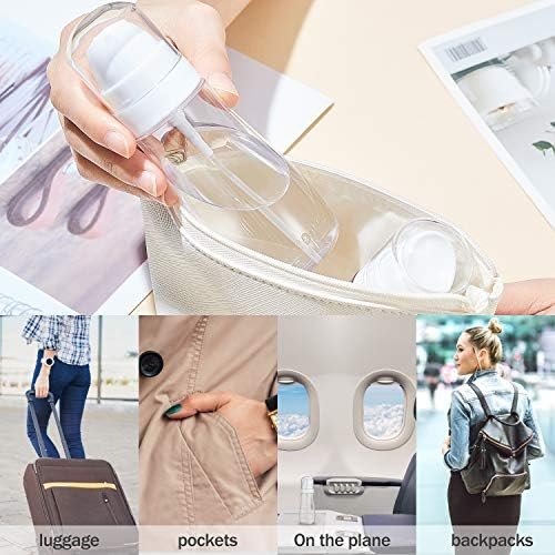 Small Spray Bottle with Fine Mist, 2 Pack 3.4oz/100ml Travel Spray Bottles for Hair and Face, Refillable Spray Bottles for Cleaning Solutions, Perfume, Liquid Cosmetics, Essential Oils TSA Approved - Image 7