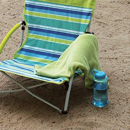Coleman Utopia Breeze Beach Chair, Lightweight Folding Beach Chair with Cup Holder & Carry Bag, Portable Outdoor Chair Supports up to 250lbs - Image 4